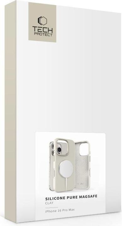 Produktbild Tech-Protect Silicone PU MagSafe Case for iPhone 16 Pro Max - Beige (Apple iPhone 16 Pro Max)