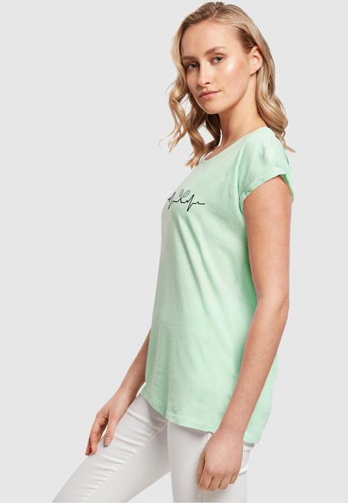 Produktbild Merchcode Ladies Tennis Beats Extended Shoulder Tee - 116487 (XS)