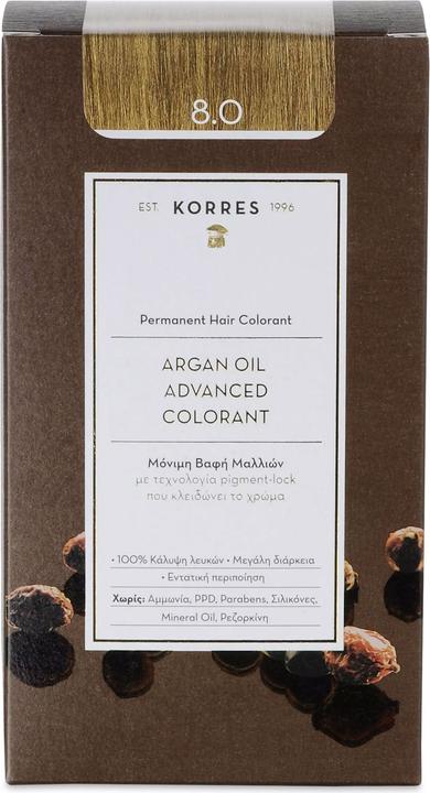 Korres Argan Oil Hair Color (No. 8.0 - Light Blonde)
