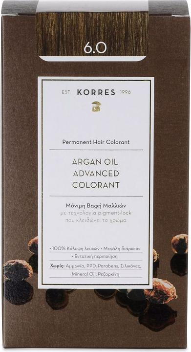Korres Argan Oil Hair Color (Nr. 6.0 - Dark Blonde)