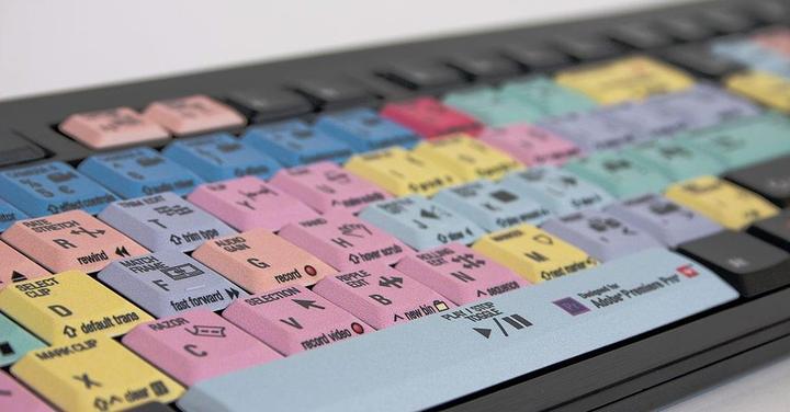 Actual product image Logickeyboard Adobe Premiere Pro CC UK (PC/Nero) (Eng. Int., Cable)