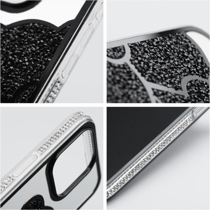 Actual product image OEM Back panel cover TEDDY BEAR Case for IPHONE 16 Pro black (Apple iPhone 16 Pro)