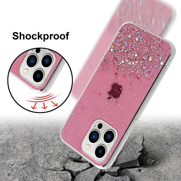 Image du produit Cadorabo Couverture TPU paillettes scintillantes (Apple iPhone 13 Pro)