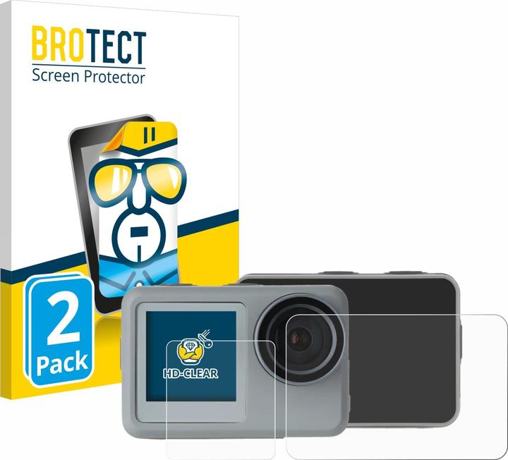 BROTECT Schutzfolie Displayschutz Klar (Actioncam 9s Plus)