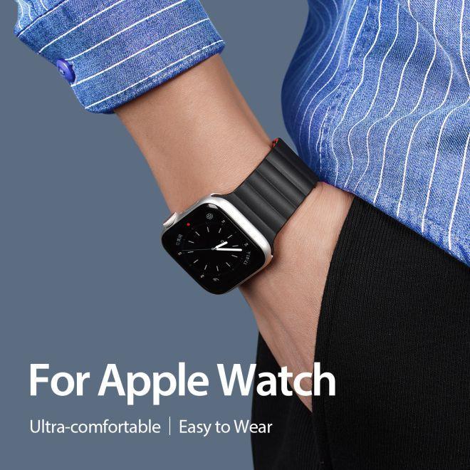 Actual product image Dux Ducis magnetic strap watch strap 7/6/5/4/3/2 (40 mm, 38 mm, 41 mm, Silicone)