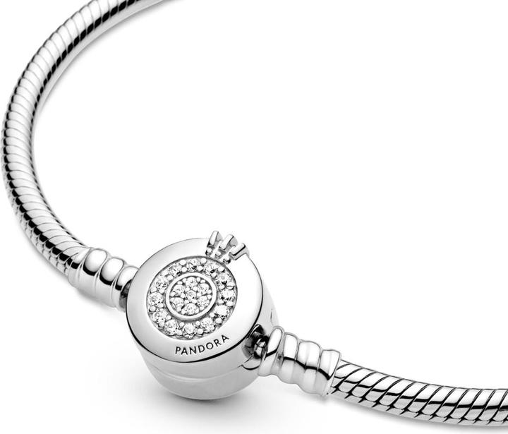 Immagine prodotto Pandora Bracciale con chiusura a corona a catena di serpente (17 cm, Argento)