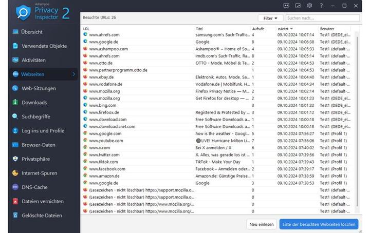 Image du produit Ashampoo Privacy Inspector 2 ? ESD, version complète, 1 PC, Famille de produits (1 Utilisateur, Illimité)