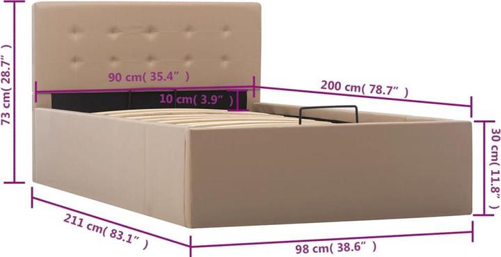 Immagine prodotto VidaXL Bine (90 x 200 cm)