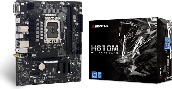 Actual product image Biostar MB H610MX-E H610,S1700,mATX,Intel (LGA 1700, Intel H610, mATX)