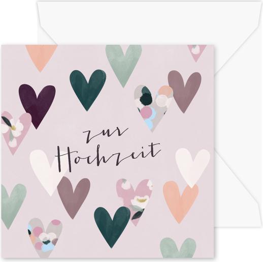 Produktbild Pop-Up Karte - Zur Hochzeit Herzen (1 Stk.)