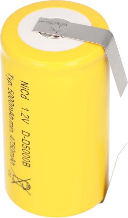 Image du produit AccuCell Akku KR-5000DEL Cadnica Mono mit Lötfahne in U-Form (1 pcs, Spécifique à l'appareil, 5000 mAh)