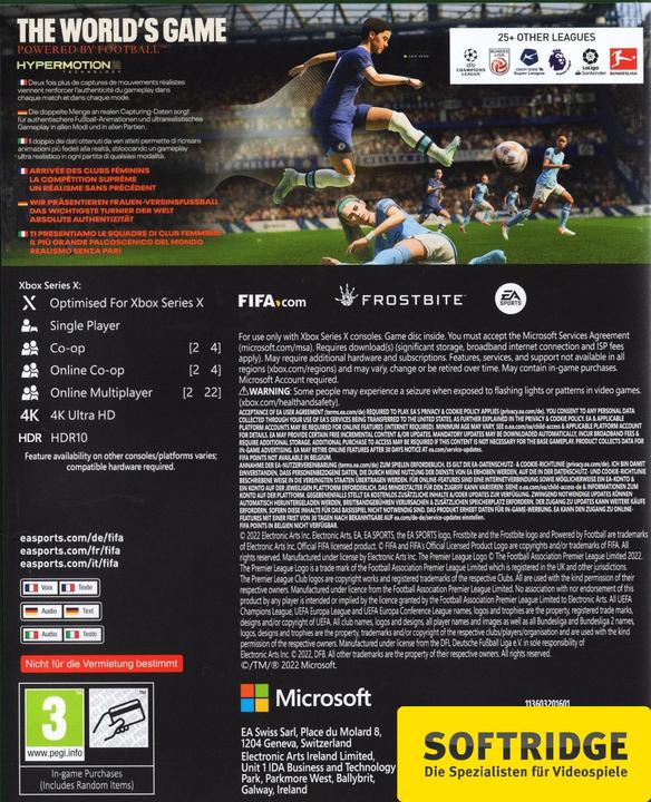 Actual product image EA Games FIFA 23 (Xbox Series X, DE)