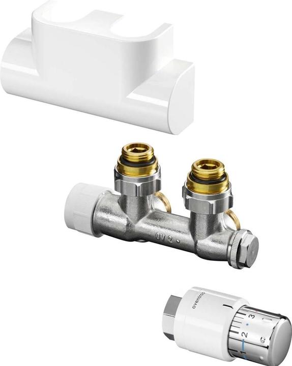 Produktbild Oventrop Anschlussset Multiblock T Eck, weiss, Uni SH