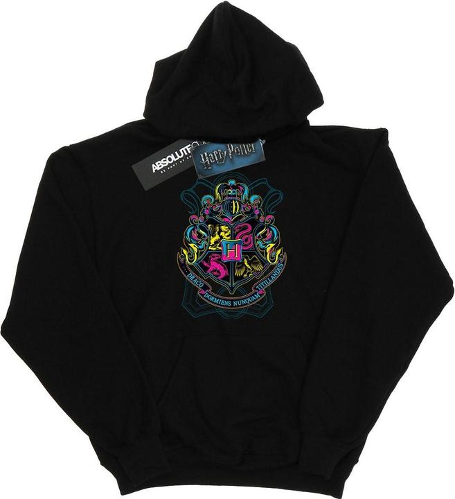 Immagine prodotto Neon Hogwarts Crest Felpa con Cappuccio Donna (XL)