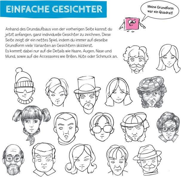 Image du produit Die Kunst des Zeichnens für Kinder Starter-Block - Menschen (Allemand, Gecko Keck, 2021)