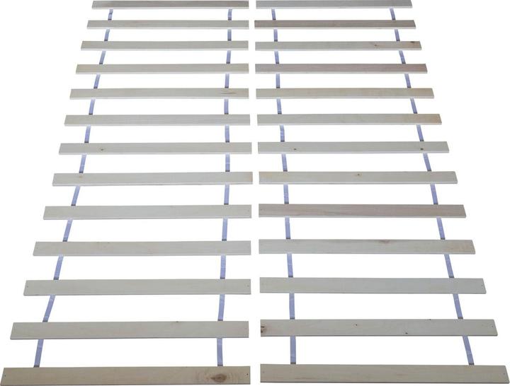 Actual product image Floki24 Slatted frame - 160 x 200 cm - Rolling slatted frame solid pine bed Rolling frame