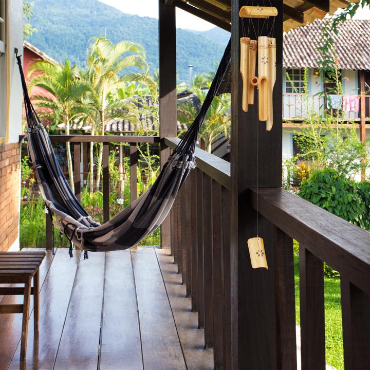 Image du produit Relaxdays Carillon et moulin à vent, bambou