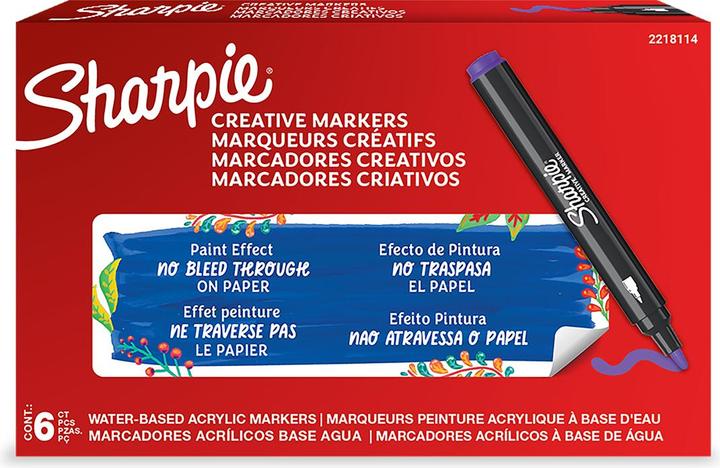 Produktbild Sharpie Kreativmarker Rundspitze Acryl lila (Lila, 1 x)