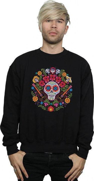 Actual product image Disney Mens Coco Embroidered Skull Print Sweatshirt (M)