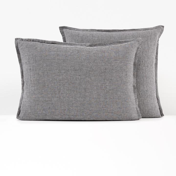 Image du produit La Redoute Interieurs Linot Carreaux (Taie d'oreiller, 65 x 100 cm)