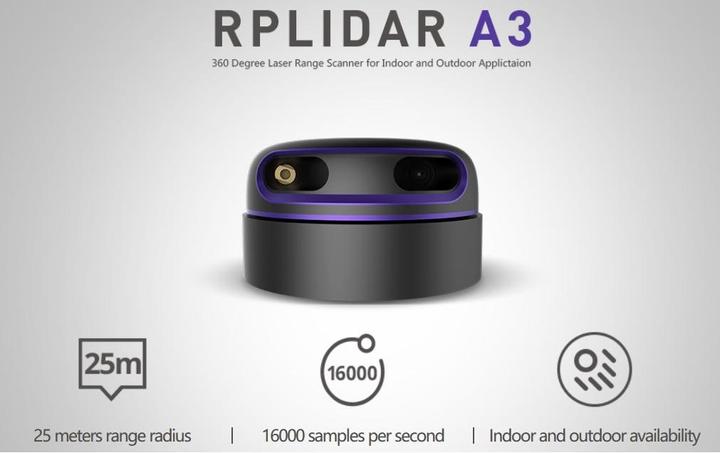 Slamtec RPLIDAR A3M1 360° 10 - 25 m (Sensor)