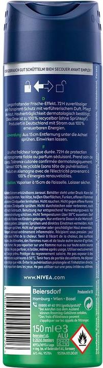 Actual product image Nivea Men MEN Fresh Sensation Spray (Spray, 150 ml)