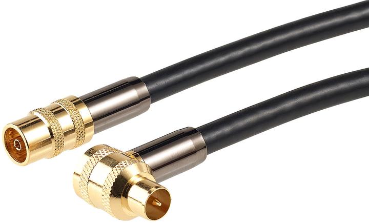 Image du produit Auvisio Câble d'antenne HDTV de qualité supérieure avec connecteur coaxial (105 dB, Câble d'antenne)