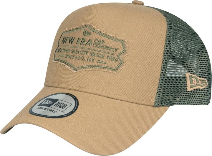 Image du produit New Era Adjustable Trucker Cap - RETRO PATCH khaki / olive (Taille unique)