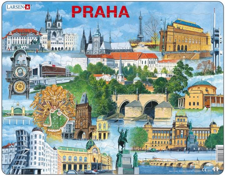 Produktbild Larsen Puzzle - Prag (Sehenswürdigkeiten) (66 Teile)