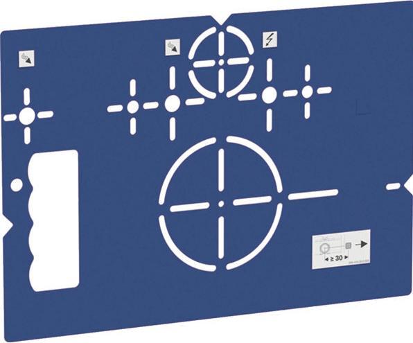 Actual product image Geberit drilling template for wall-mounted WC and AquaClean