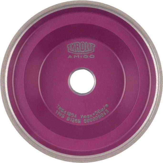 Produktbild Tyrolit Schleiftopf AMIGO 100 mm Hochl.St. geh., HSS, Un-/Nl.St. geh. 126 Bohrung 20 mm (B126)