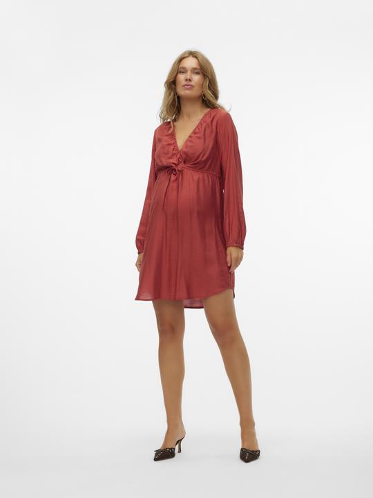 Actual product image Mamalicious Regular fit V-neck Elasticated cuffs Short dress Dress (M)