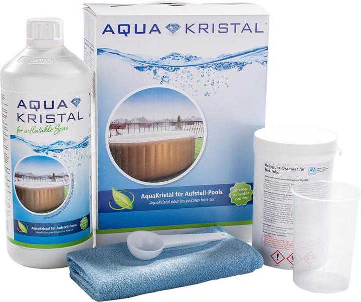 Produktbild Aqua Kristal AquaKristal Wasserpflegeset für aufblasbare Whirlpools (1000 ml)