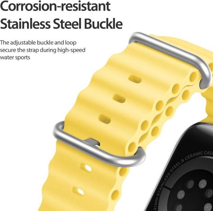 Produktbild Dux Ducis Strap Watch Strap 8 / 7 / 6 / 5 / 4 / 3 / 2 / SE (41 / 40 / 38mm) Silicone Band Bracelet Y (40 mm, 38 mm, 41 mm, Edelstahl, Silikon (liquid))