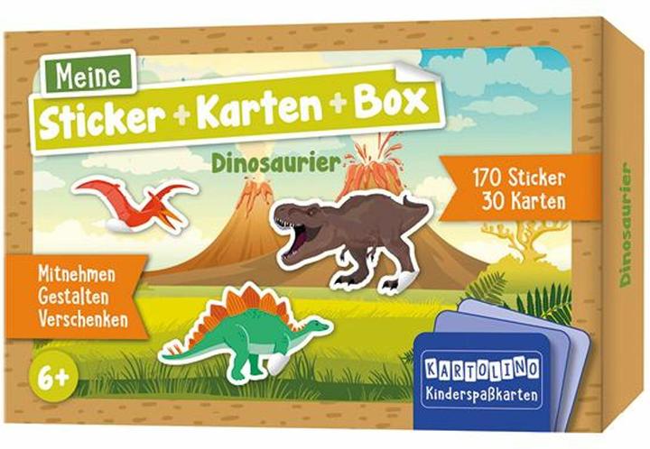 Actual product image My stickers + cards + box - Dinosaurs