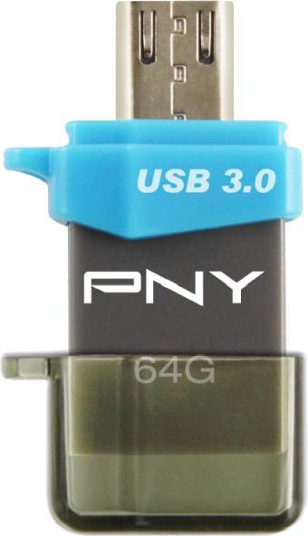 Productafbeelding PNY DUO-LINK OTG OU3 64GB USB3.0 (64 GB, Micro USB-B, USB-A)