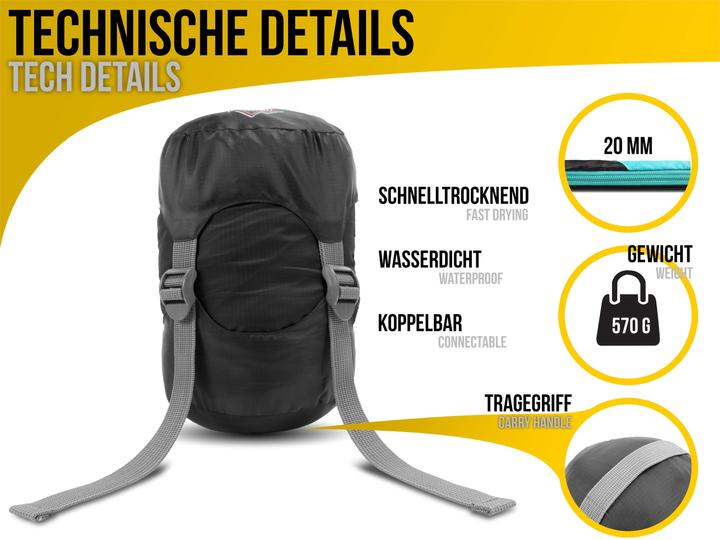 Produktbild Normani Ultralight-Schlafsack Touren-Sommerschlafsack - 8474 (210 cm)