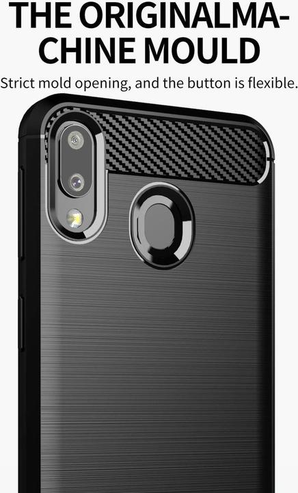 Immagine prodotto Cadorabo TPU Ultra sottile in acciaio inossidabile al carbonio Combi Cover (Samsung Galaxy M10s, Samsung Galaxy A20, TCL A30)