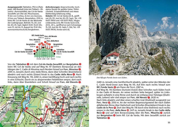 Nährwerte und Zutaten Dolomiten 6 - Rund um Cortina d’Ampezzo (Deutsch, Franz Hauleitner, 2023)