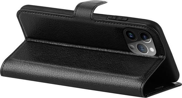 Actual product image MU Classic Litchi Leather Bookcover Series (Apple iPhone 15 Pro)