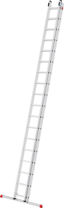 Hailo S80 ProfiStep duo, Aluminium-Schiebeleiter 2-teilig, 2x18 Sprossen (Gerüst, 16 cm)
