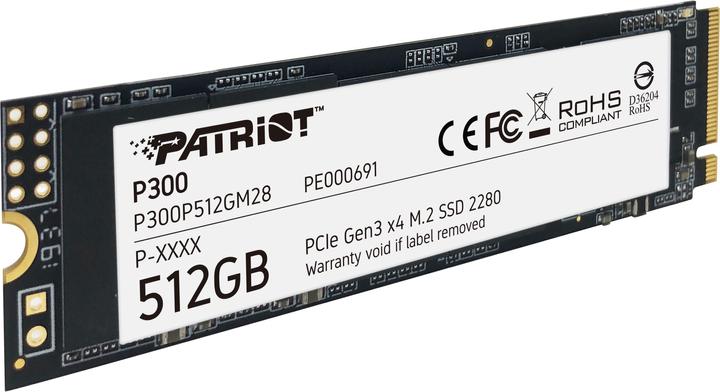 Image du produit Patriot P300 SSD 512 GB (512 Go, M.2 2280)