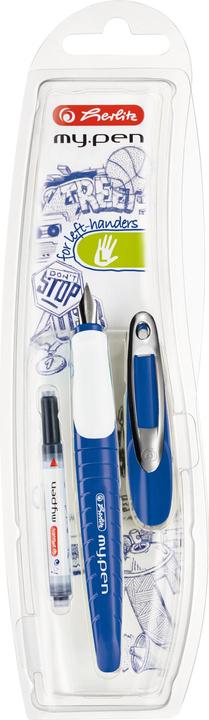 Produktbild Herlitz Schulfüllhalter my.pen L-Feder /weiss (Blau/weiss, 1 x)