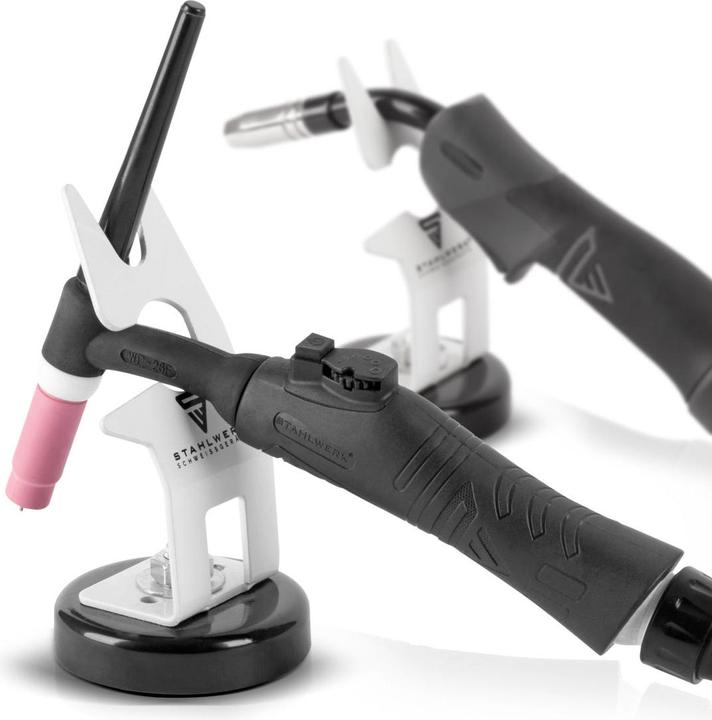 Image du produit Stahlwerk Support de torche de soudage avec pied magnétique blanc Wig Mig Plasma
