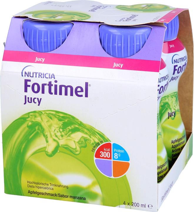 Nutricia Fortimel Jucy Pomme, 4 x 200 ml (4 pièce(s), Liquide, 1004 g)