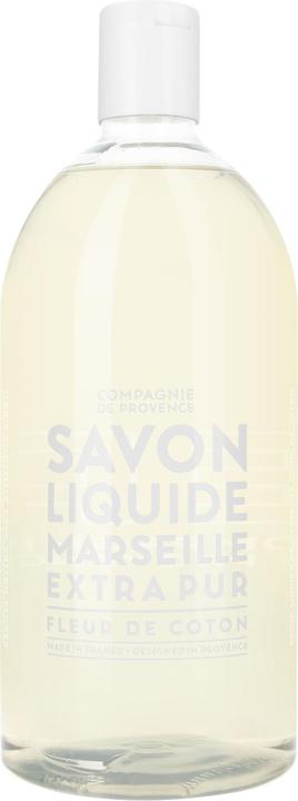 Produktbild La Compagnie de Provence Cotton Flower Liquid Soap 1000ml Refill Size Floral Delicate and Powdery Fragrance (Flüssigseife, 1000 ml)
