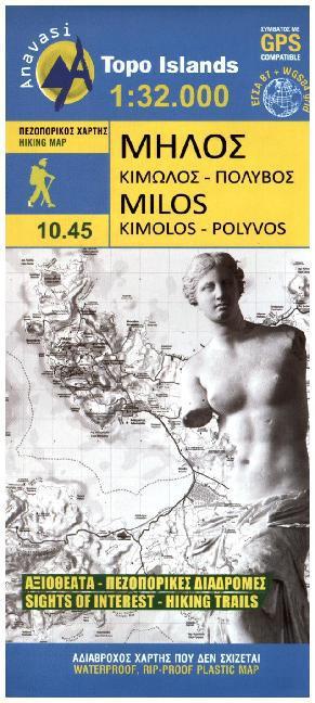 Produktbild Hiking Maps. Milos Kimolos Polyvos