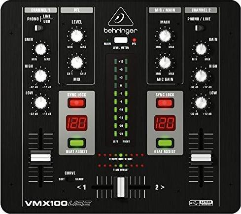 Actual product image Behringer VMX100USB, 2-channel mixing console, USB connection (Studio- and Livemixer)