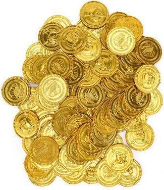 Unique Pirate treasure gold coins