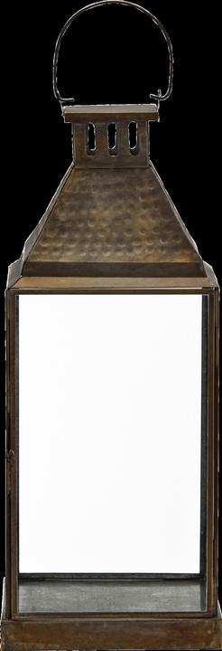 Actual product image House Doctor Windlicht, HDVivi, Antikes Messing-Finish (19 x 19 x 46 cm, 1 x)
